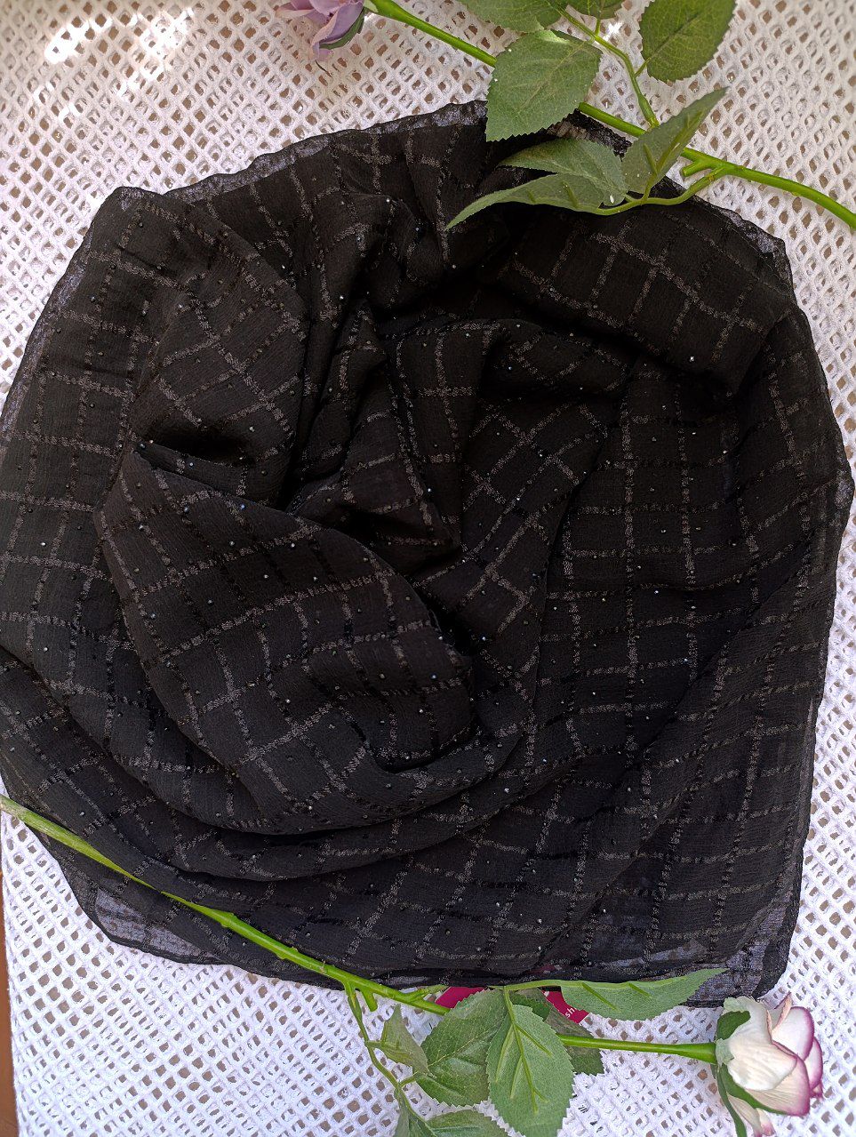 روسری حریر دبورا مجلسی وارداتی