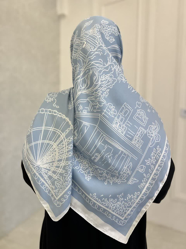 روسری ابریشم ساتن