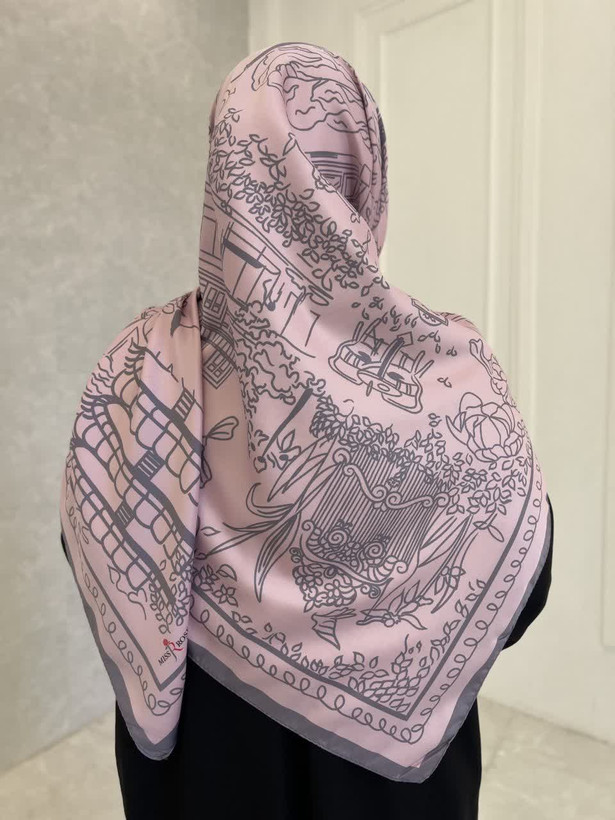 روسری ابریشم ساتن