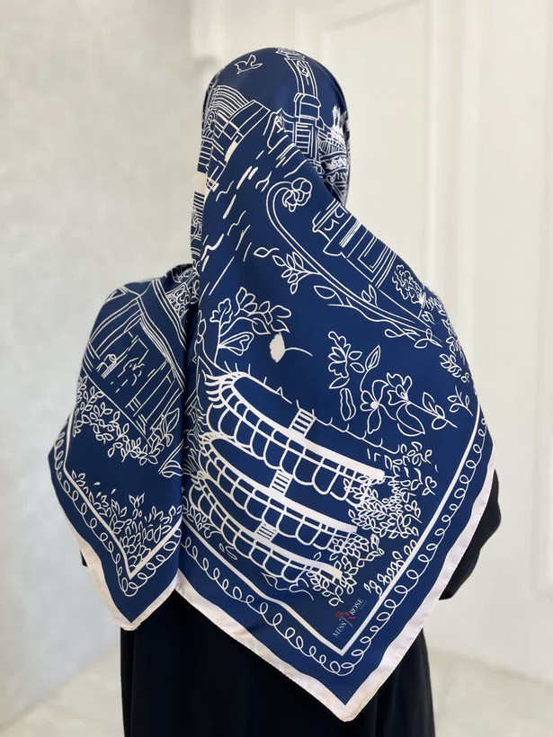روسری ابریشم ساتن