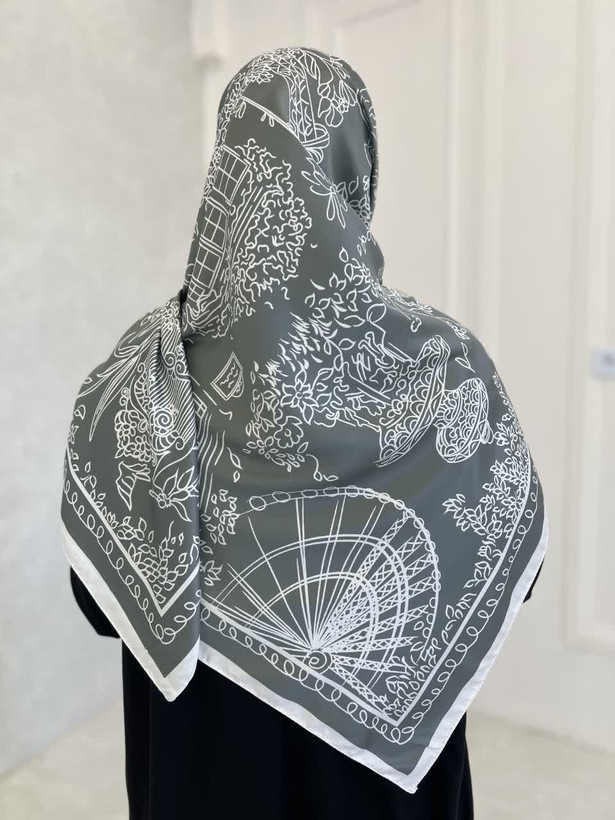 روسری ابریشم ساتن