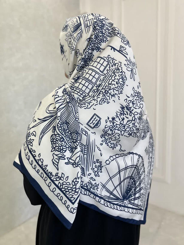 روسری ابریشم ساتن