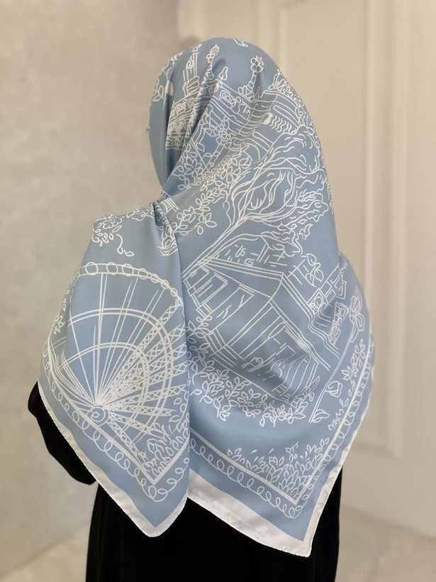 روسری ابریشم ساتن