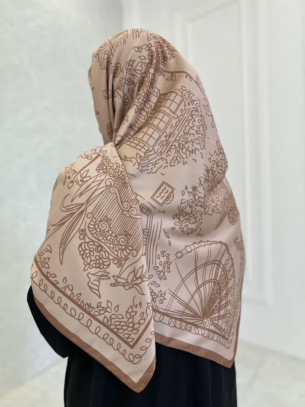 روسری ابریشم ساتن
