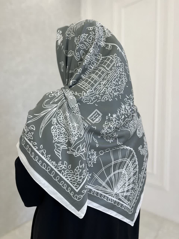 روسری ابریشم ساتن