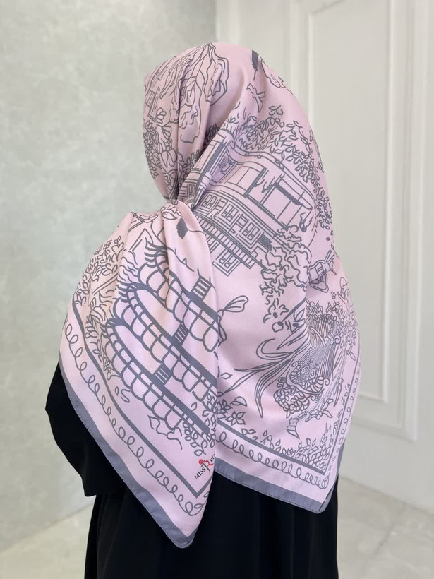 روسری ابریشم ساتن