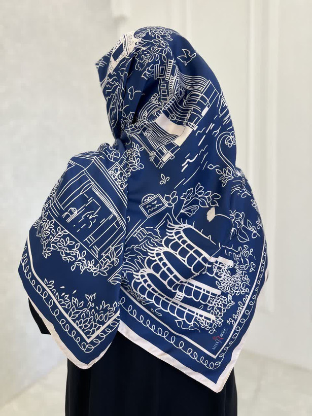 روسری ابریشم ساتن